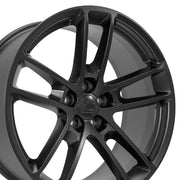 OE Wheels DG23 20x9 and 20x10 Satin Black staggered wheel set