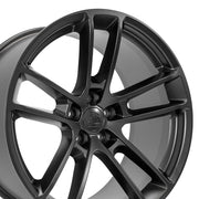 Set of 4 OE Wheels DG23 20x10 Satin Black wheel, 5x115, 18mm offset