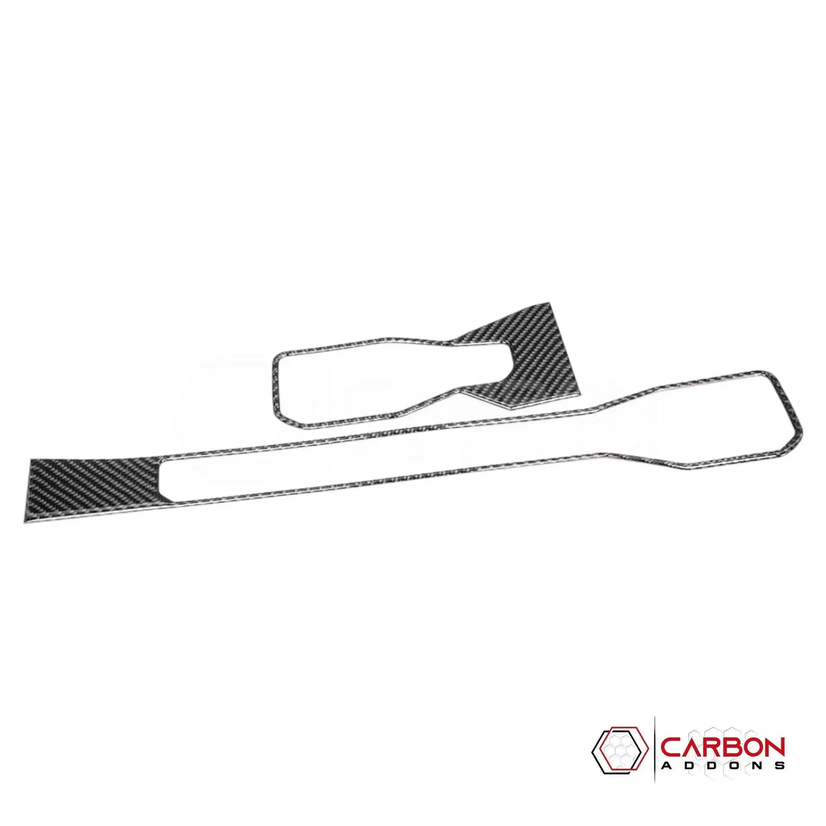 Real Carbon Fiber Dashboard A/C Vent Trim Overlays for 2024+ Ford Mustang