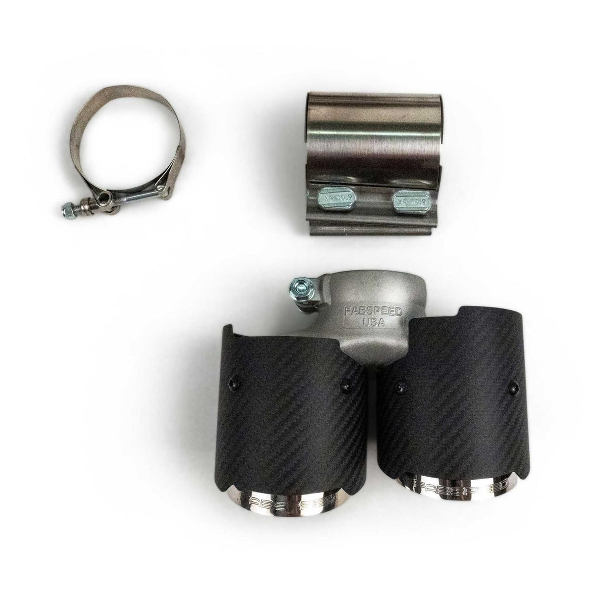 2017-2019 Porsche 991.2 Carrera Fabspeed Valved Center Muffler Bypass X-Pipe (Non-PSE Only) - image 7