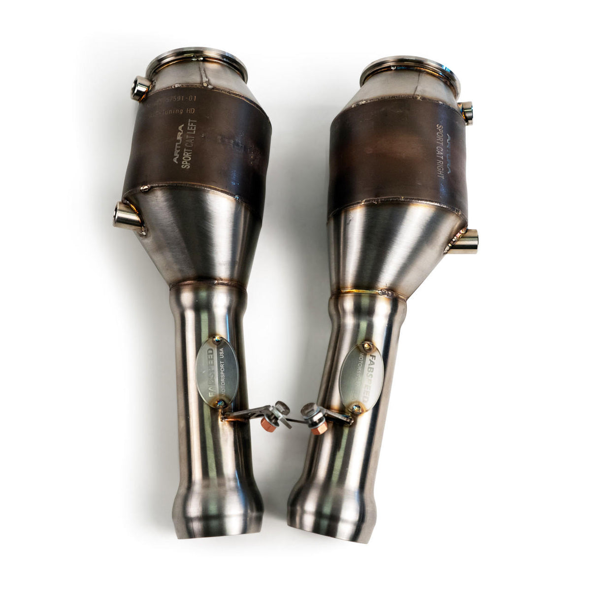 2021-2024 McLaren Artura Fabspeed HJS German Imported Sport Catalytic Converters - image 1
