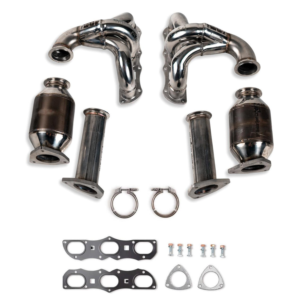2012-2016 Porsche 991 Carrera Fabspeed RENNKRAFT Modular Headers with HJS Catalytic Converters - image 1