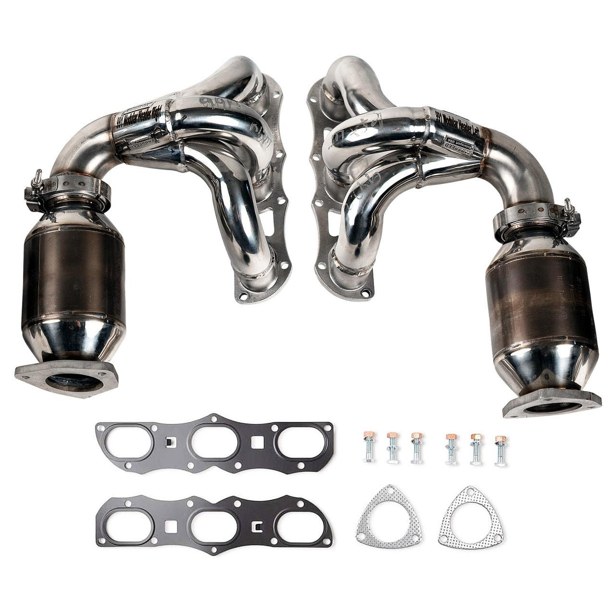 2012-2016 Porsche 991 Carrera Fabspeed RENNKRAFT Modular Headers with HJS Catalytic Converters - image 2
