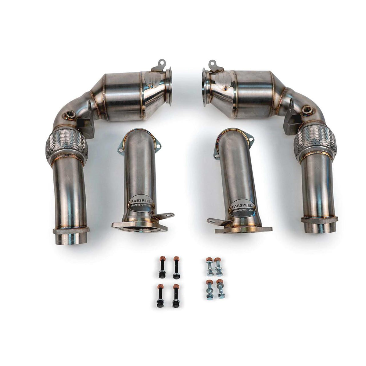 2024-2026 BMW X5M / X6M Fabspeed Primary Sport Catalytic Converter Downpipes - image 1
