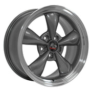 OE Wheels FR01 17x8 Gloss Anthracite Machined Lip wheel, 5x114.3, 29.5mm offset