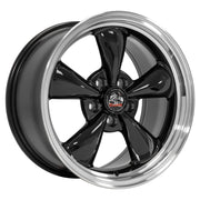 Set of 4 OE Wheels FR01 17x9 Gloss Black Machined Lip wheel, 5x114.3, 24mm offset