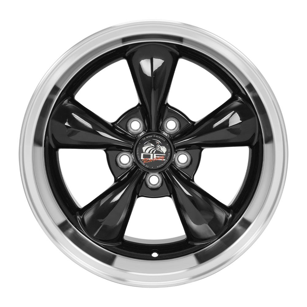 OE Wheels FR01 17x10.5 Gloss Black Machined Lip wheel, 5x114.3, 27mm offset