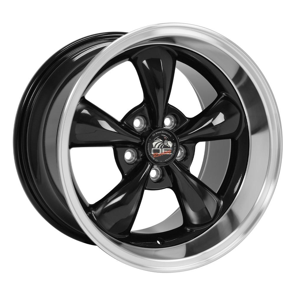 OE Wheels FR01 17x10.5 Gloss Black Machined Lip wheel, 5x114.3, 27mm offset