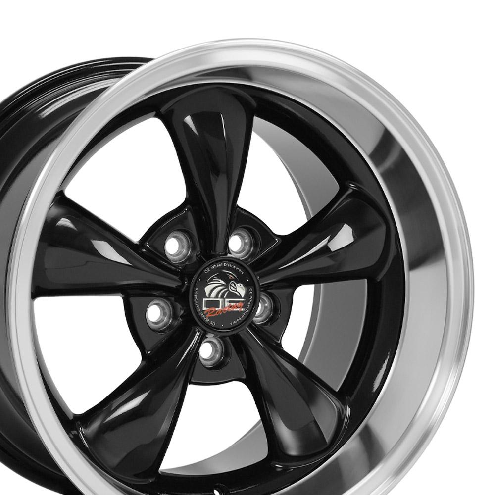 OE Wheels FR01 17x10.5 Gloss Black Machined Lip wheel, 5x114.3, 27mm offset