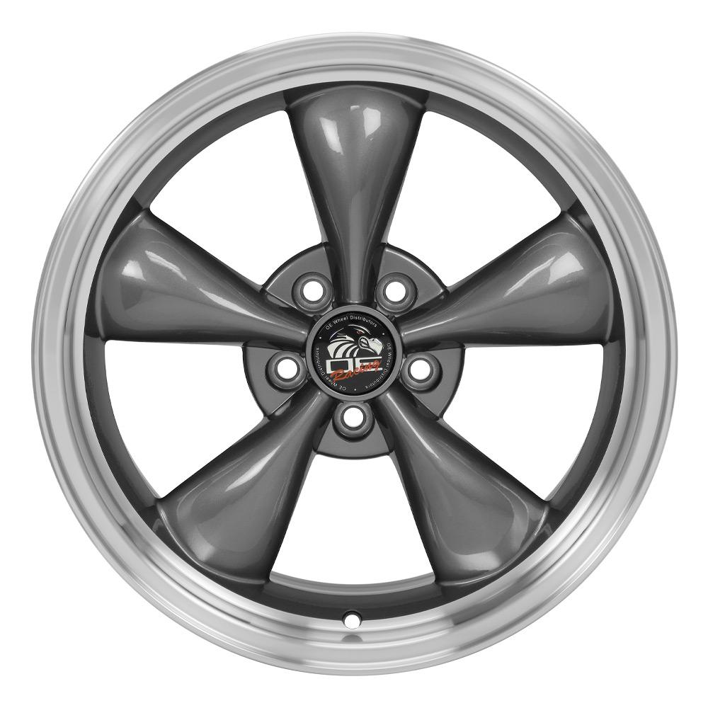 OE Wheels FR01 18x9 Gloss Anthracite Machined Lip wheel, 5x114.3, 24mm offset