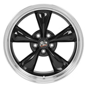 Set of 4 OE Wheels FR01 18x9 Gloss Black Machined Lip wheel, 5x114.3, 24mm offset