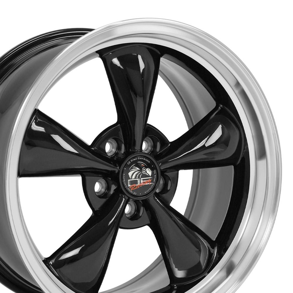 OE Wheels FR01 18x9 Gloss Black Machined Lip wheel, 5x114.3, 24mm offset