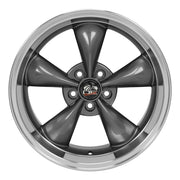 OE Wheels FR01 18x10 Gloss Anthracite Machined Lip wheel, 5x114.3, 22mm offset