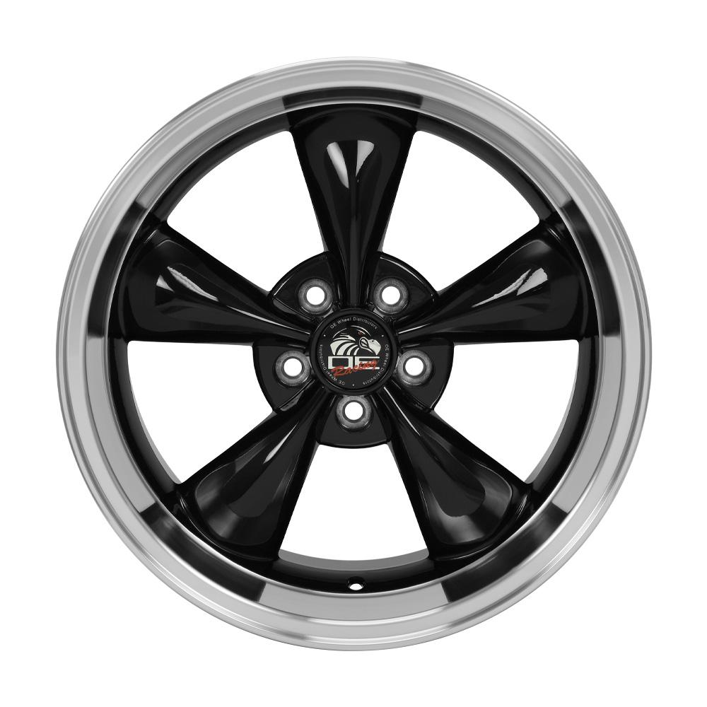OE Wheels FR01 18x10 Gloss Black Machined Lip wheel, 5x114.3, 22mm offset