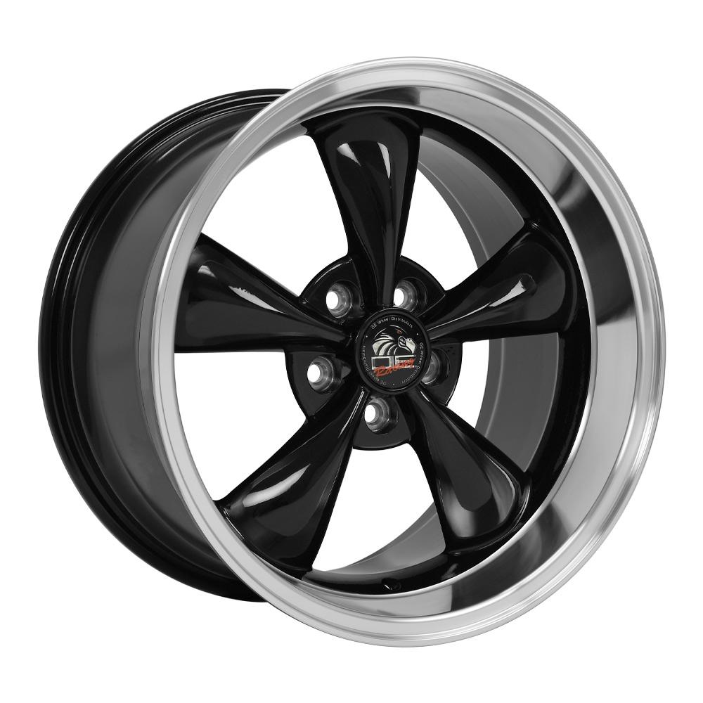 OE Wheels FR01 18x10 Gloss Black Machined Lip wheel, 5x114.3, 22mm offset