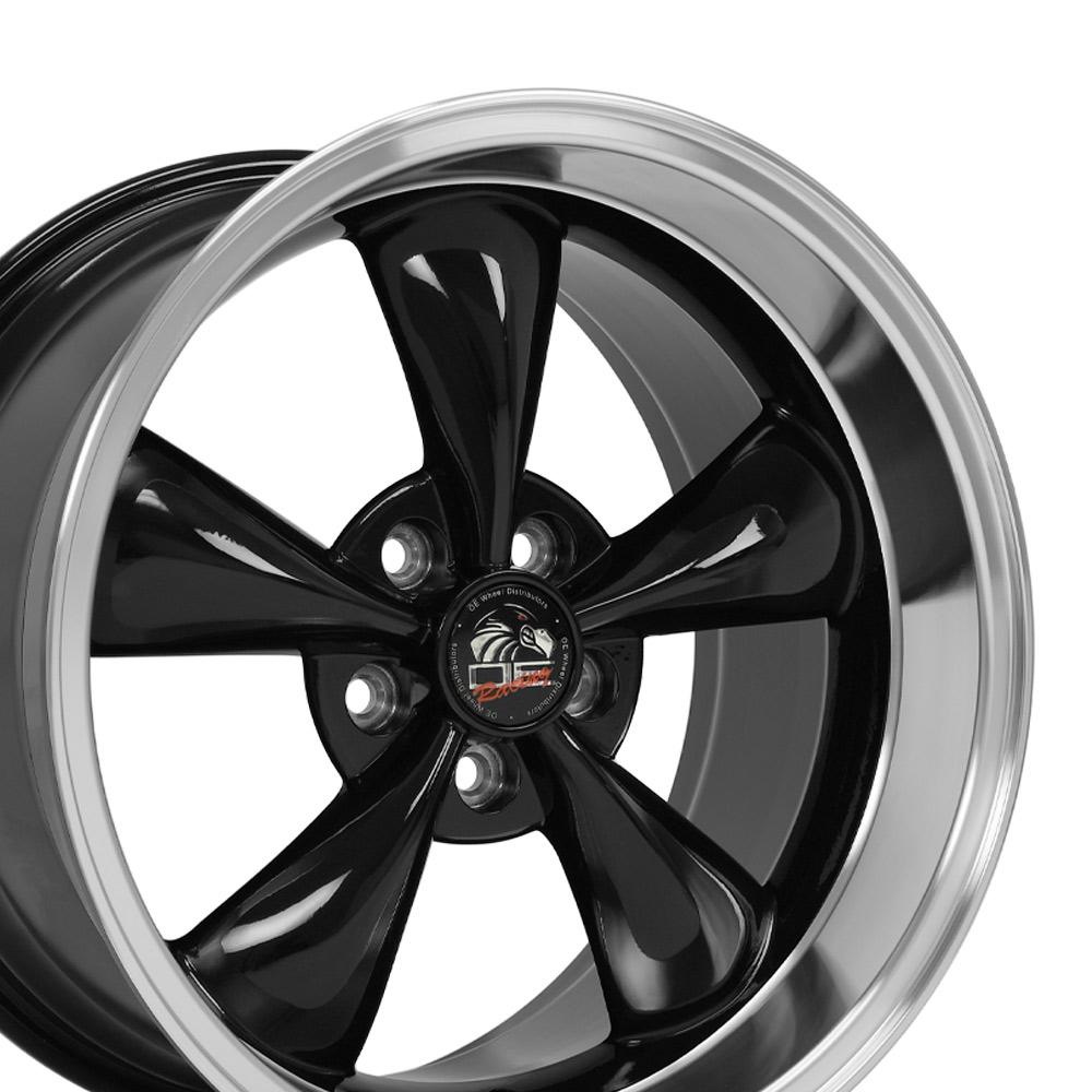 OE Wheels FR01 18x10 Gloss Black Machined Lip wheel, 5x114.3, 22mm offset