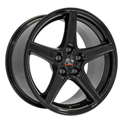 Set of 4 OE Wheels FR06B 18x9 Gloss Black wheel, 5x114.3, 24mm offset
