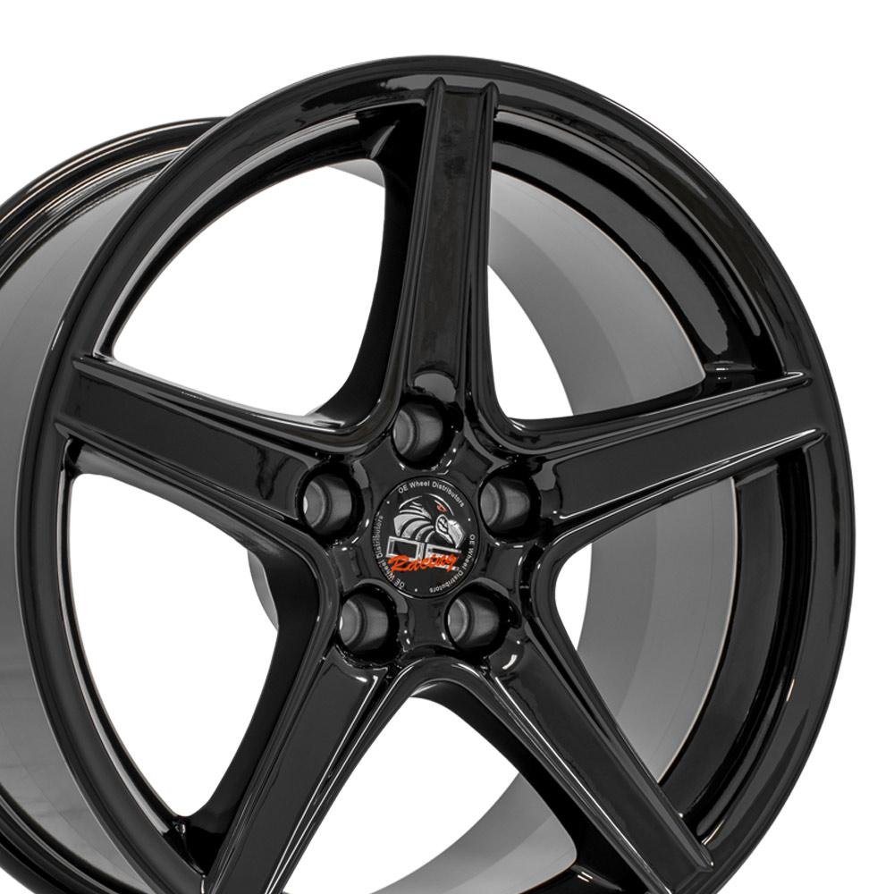 OE Wheels FR06B 18x9 Gloss Black wheel, 5x114.3, 24mm offset