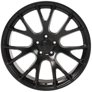 Set of 4 OE Wheels DG15 20x10 Satin Black wheel, 5x115, 18mm offset