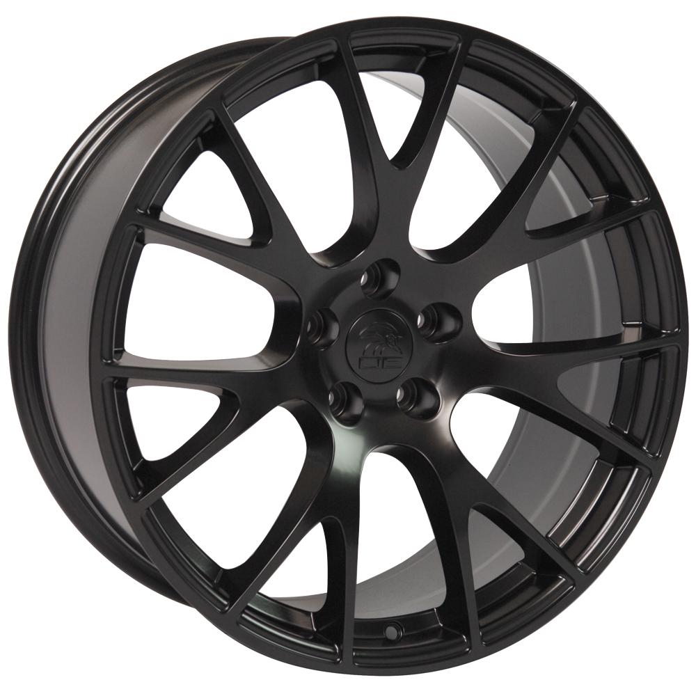 OE Wheels DG15 20x10 Satin Black wheel, 5x115, 18mm offset