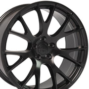 Set of 4 OE Wheels DG15 20x10 Satin Black wheel, 5x115, 18mm offset