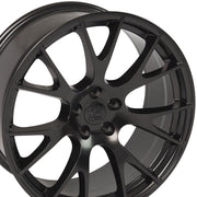 Set of 4 OE Wheels DG15 20x9 Satin Black wheel, 5x115, 18mm offset