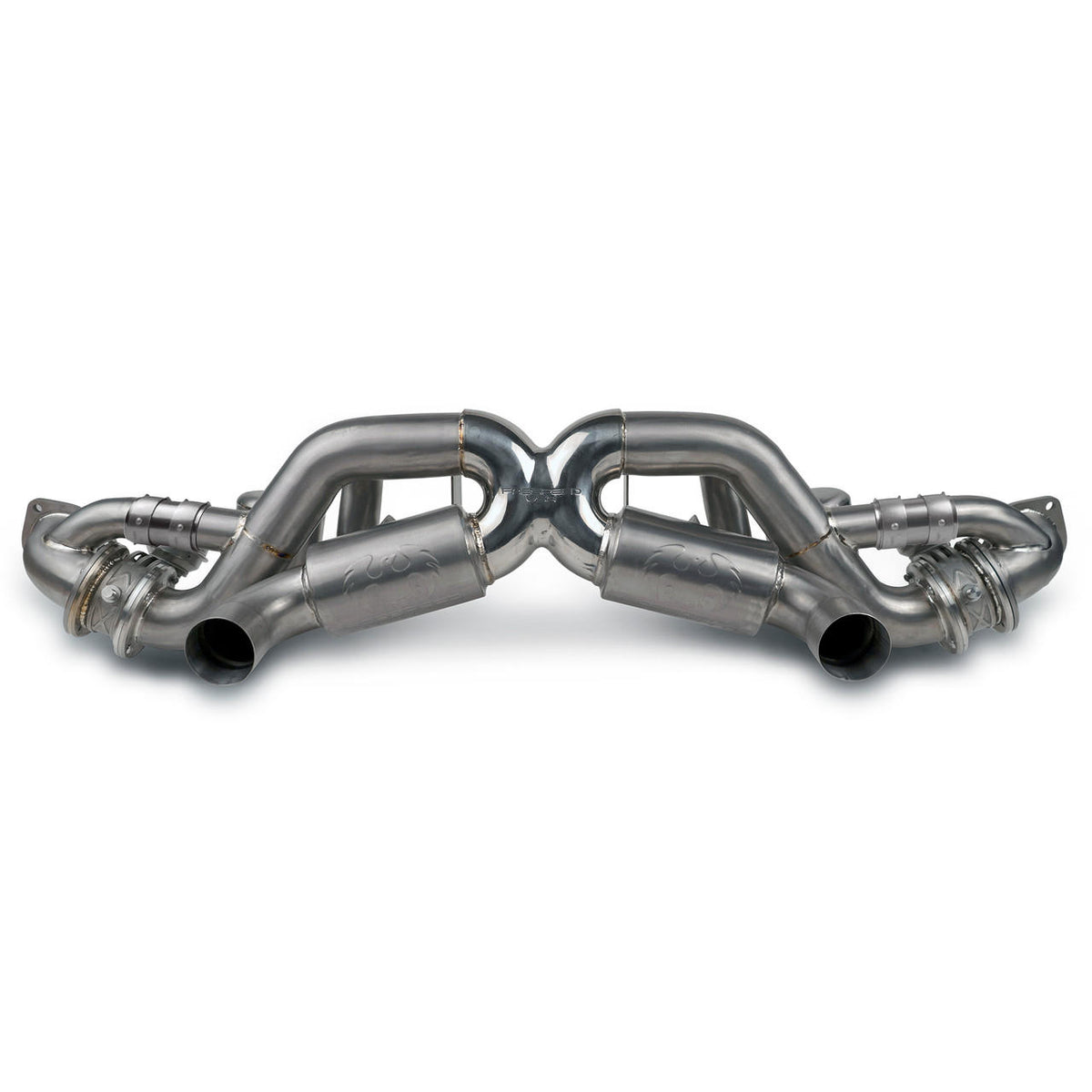 2022-2026 Porsche 718 GT4 RS Fabspeed Titanium Valved X-Pipe Cat-Back Exhaust System - image 1