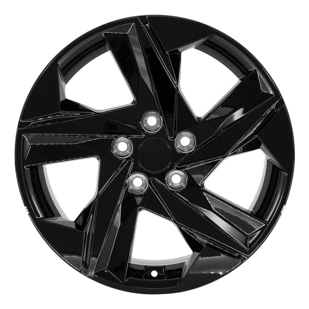 OE Wheels HY12 17x7 Gloss Black wheel, 5x114.3, 49mm offset