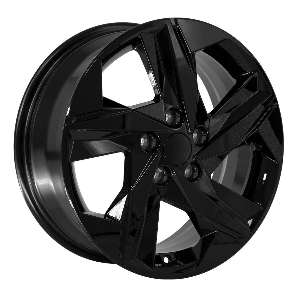 Set of 4 OE Wheels HY12 17x7 Gloss Black wheel, 5x114.3, 49mm offset