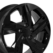 Set of 4 OE Wheels HY12 17x7 Gloss Black wheel, 5x114.3, 49mm offset