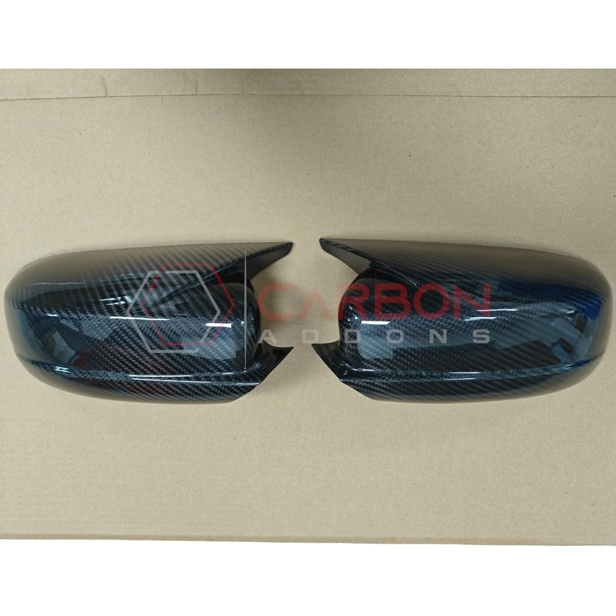 2011-2023 Dodge Charger Chrysler 300 M Style Real Carbon Fiber Exterior Mirror Covers w/ Horns