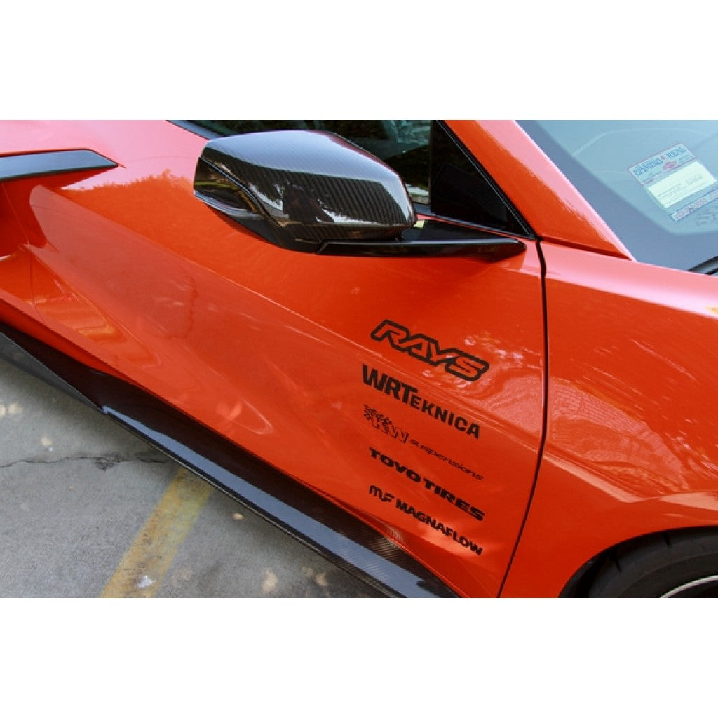 Chevrolet Corvette C8 & C8 Z06 Carbon Fiber Replacement Mirror Covers