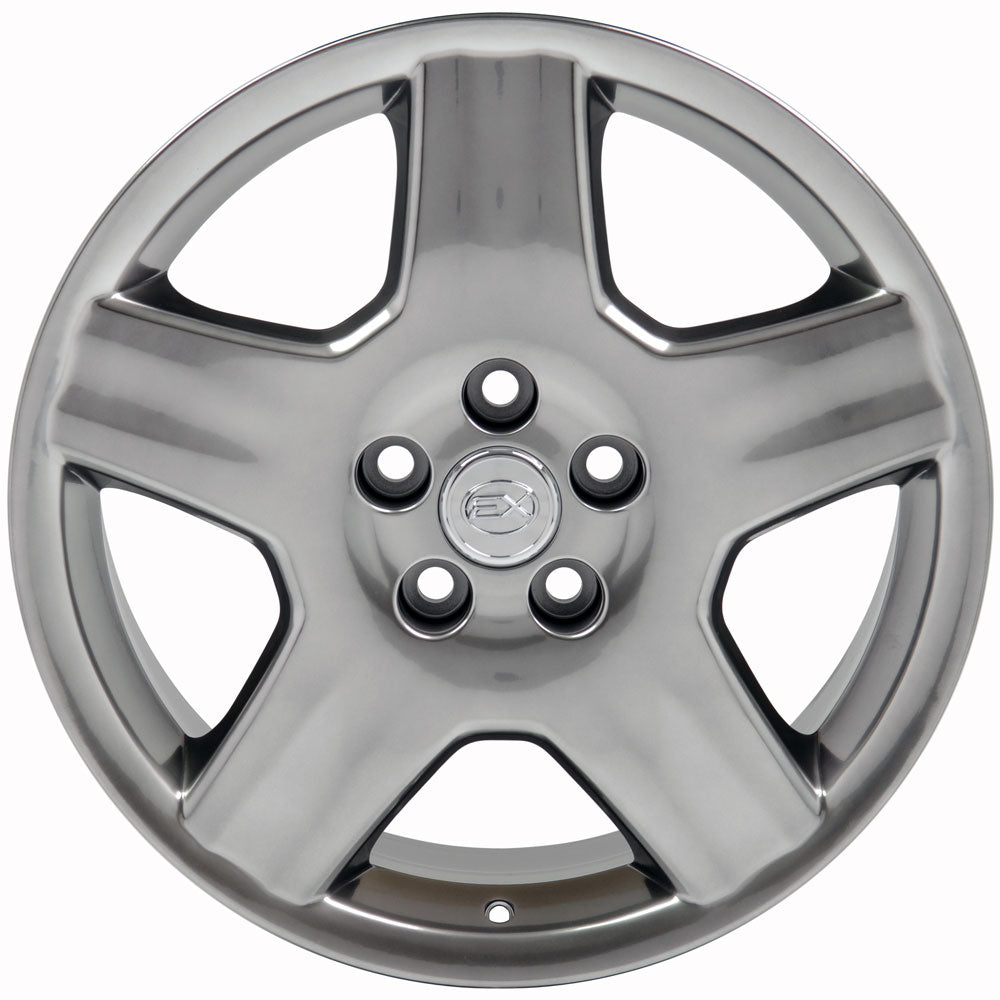 Set of 4 OE Wheels LX02 18x7.5 Gloss Hyper Black wheel, 5x114.3, 45mm offset