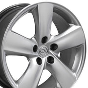 OE Wheels LX19 18x8 Gloss Hyper Silver wheel, 5x114.3, 35mm offset