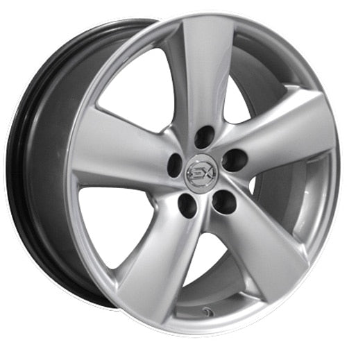 Set of 4 OE Wheels LX19 18x8 Gloss Hyper Silver wheel, 5x114.3, 35mm offset