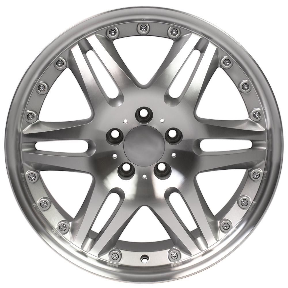 OE Wheels MB09 18x8.5 Gloss Silver Machined wheel, 5x112, 35mm offset