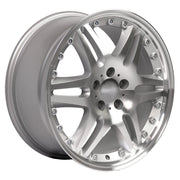 Set of 4 OE Wheels MB09 18x8.5 Gloss Silver Machined wheel, 5x112, 35mm offset