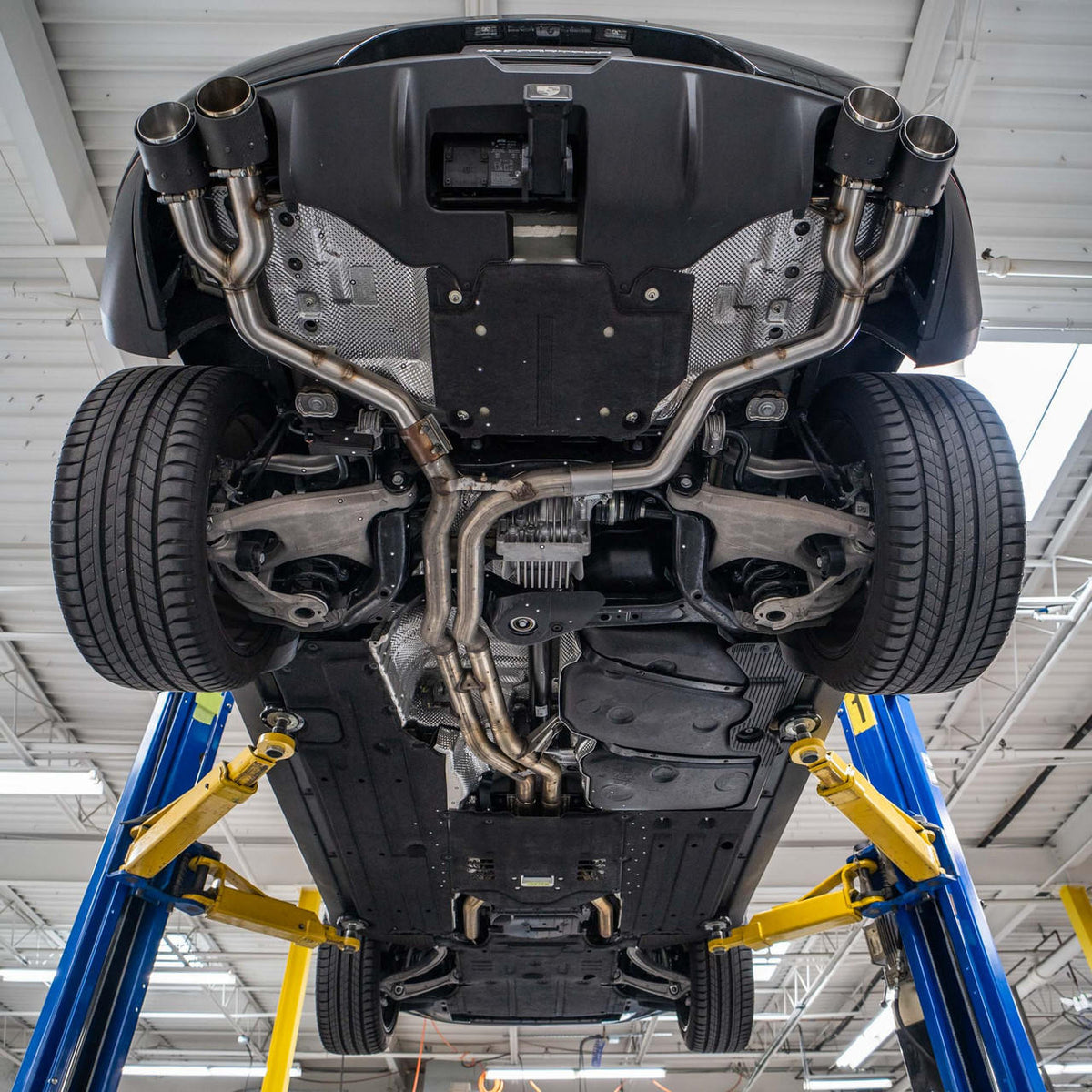 2019-2026 Porsche Macan S / GTS V6 Fabspeed Rear Slip-on Sport Exhaust - image 6