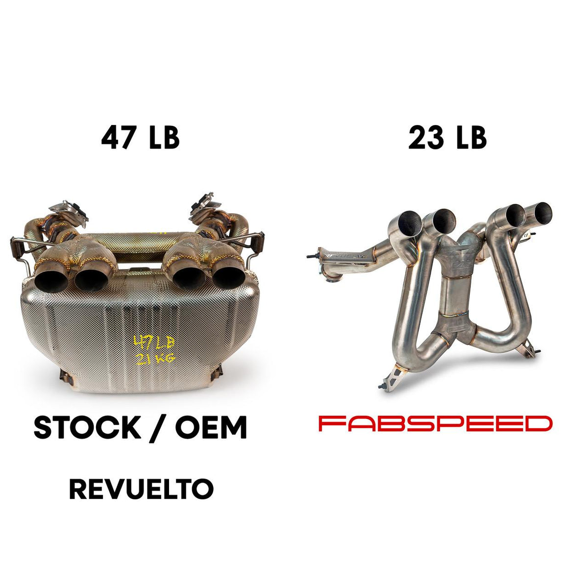 2023-2026 Lamborghini Revuelto Super Fabspeed Sport Formula 1 Style X-Pipe - image 5