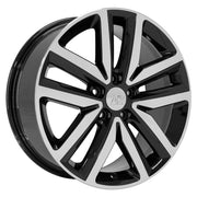 Set of 4 OE Wheels VW27 18x7.5 Gloss Black Machined wheel, 5x112, 51mm offset