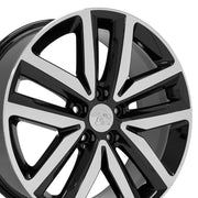 OE Wheels VW27 18x7.5 Gloss Black Machined wheel, 5x112, 51mm offset