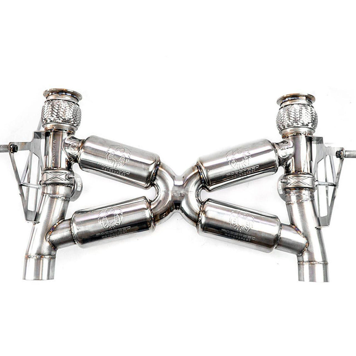 2019-2026 Lamborghini Huracan EVO / STO / Sterrato Fabspeed Valved Supersport X-Pipe Exhaust System - image 1