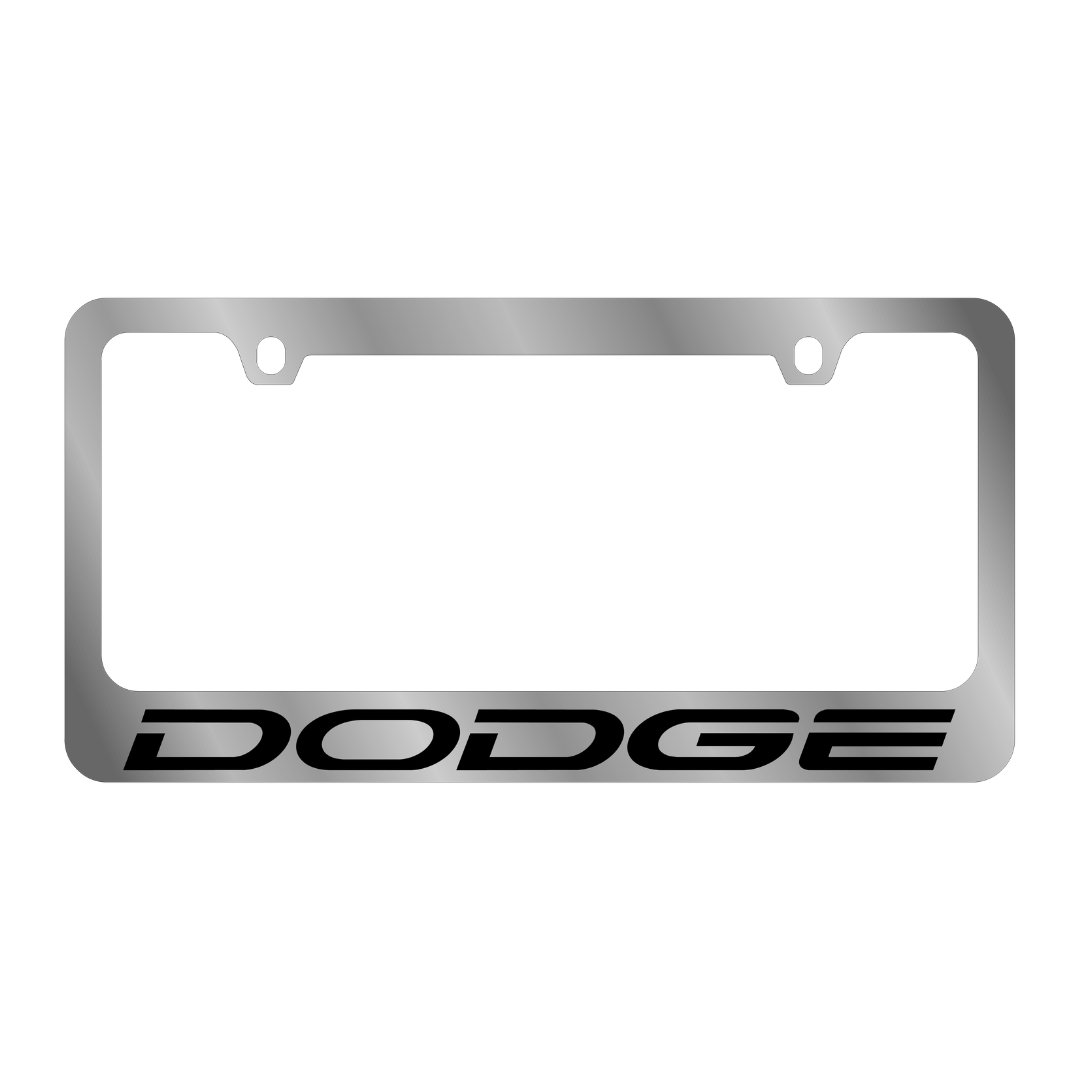 Dodge Chrome License Plate Frame