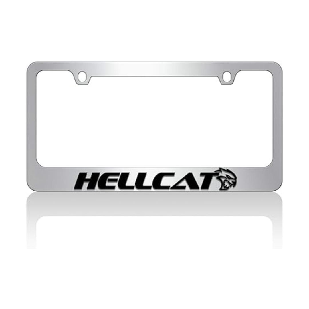 Dodge Hellcat Chrome License Plate Frame