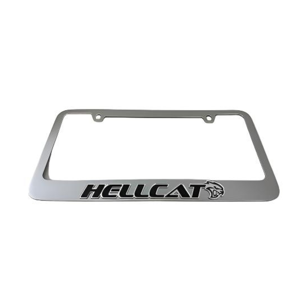 Dodge Hellcat Chrome License Plate Frame
