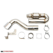 1976-1989 Porsche 911 Turbo 930 Fabspeed Sport Muffler Bypass Exhaust System with Catalyst - image 1