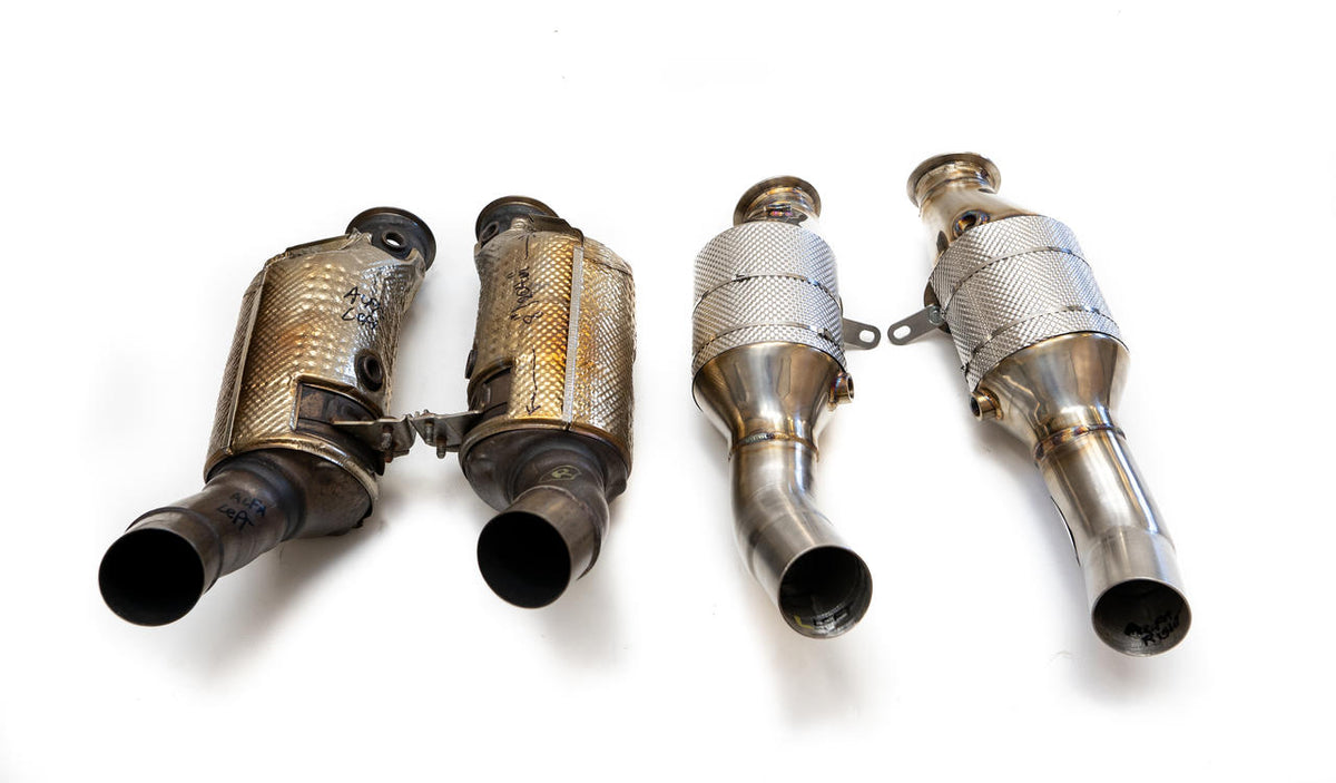 2016-2024 Alfa Romeo Giulia Fabspeed Quadrifoglio Primary Sport Catalytic Converter Downpipes - image 4