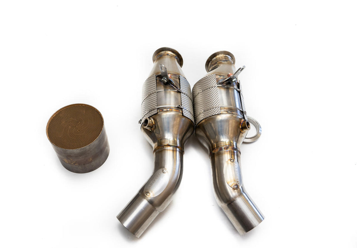 2016-2024 Alfa Romeo Giulia Fabspeed Quadrifoglio Primary Sport Catalytic Converter Downpipes - image 3