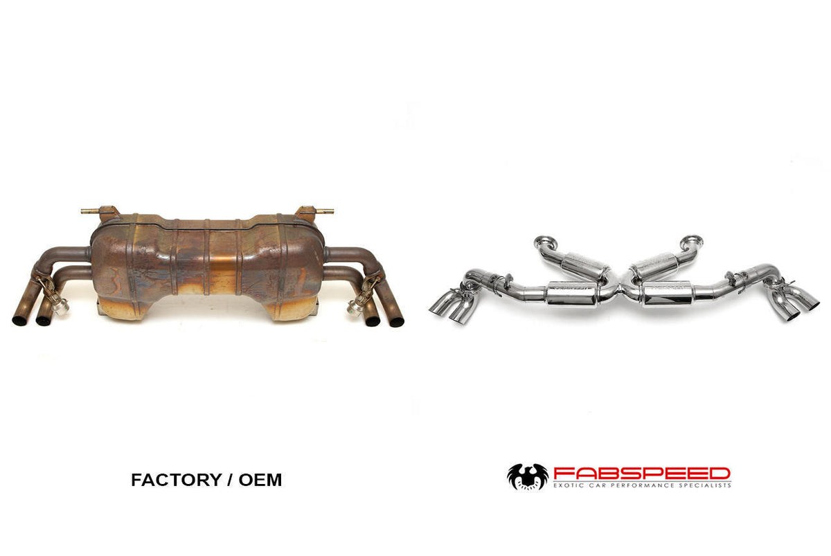 2013-2015 Audi R8 V8 Fabspeed Supersport X-Pipe Exhaust System - image 2
