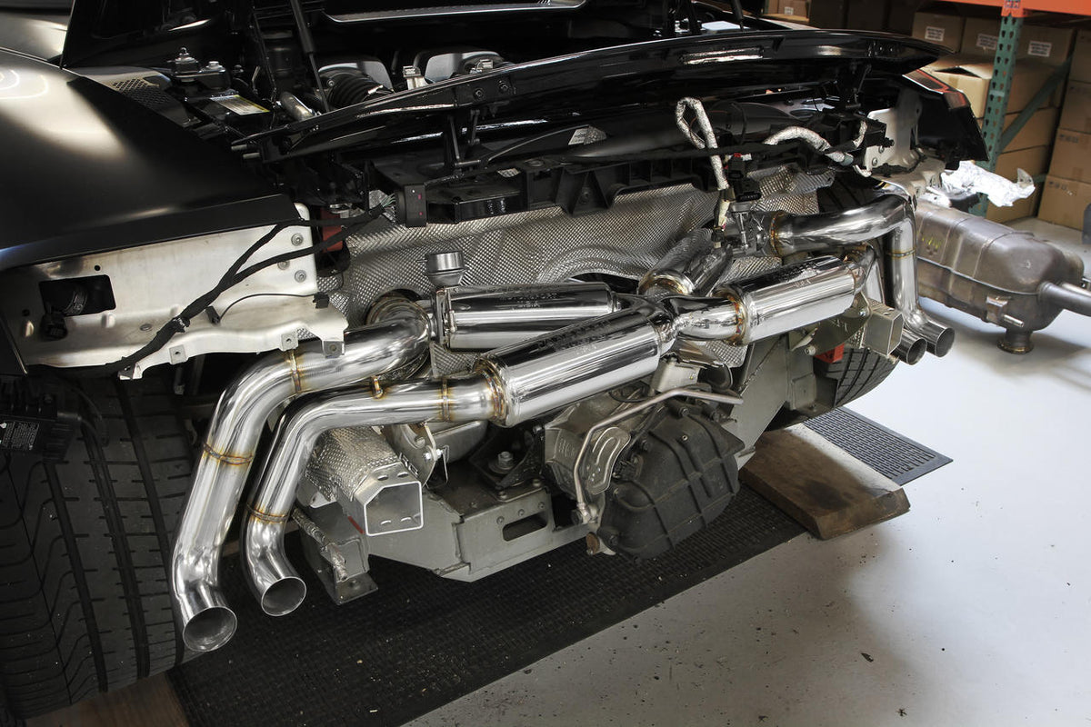 2007-2012 Audi R8 V8 Fabspeed Valved Supersport X-Pipe Exhaust System - image 11